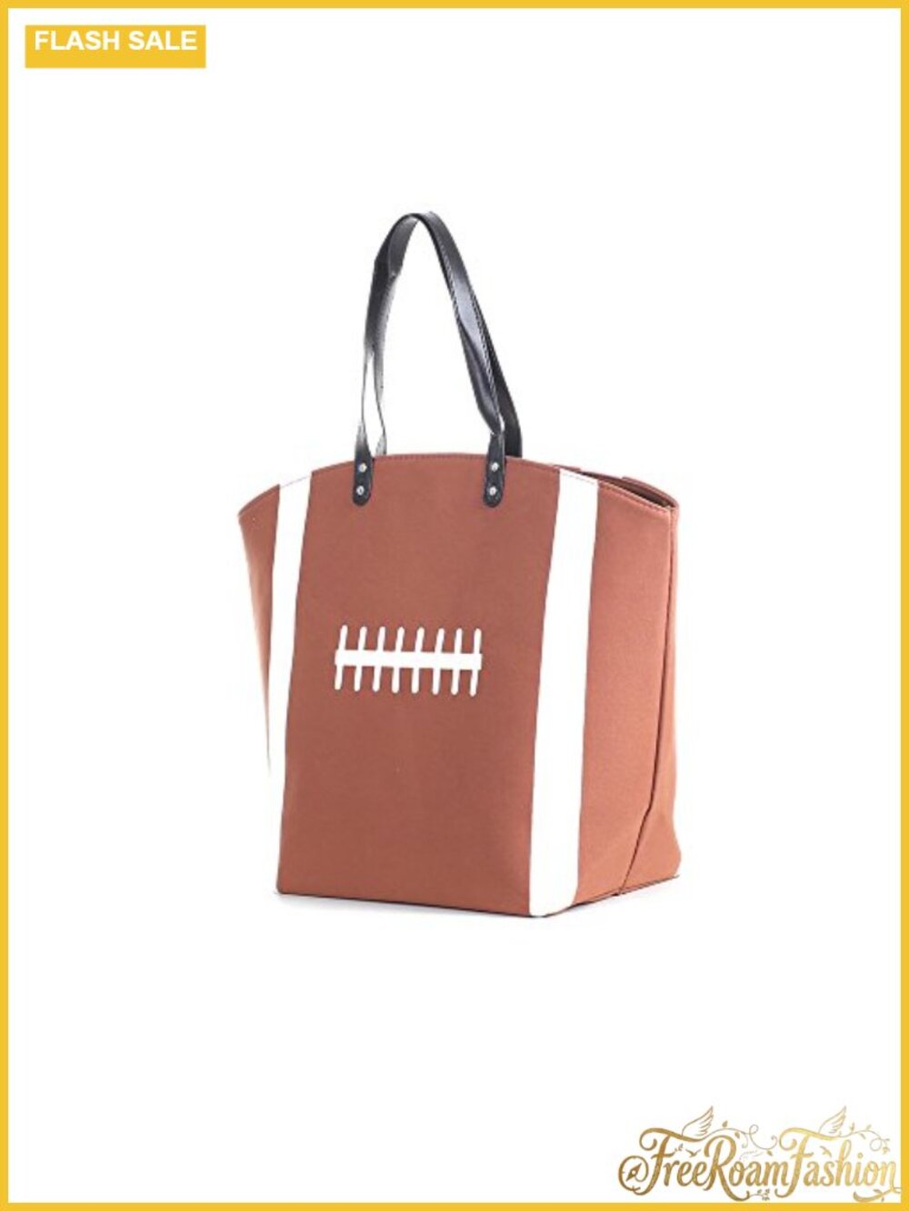 Large Canvas Football Sports Tote Bag Utility Beach Travel Bag